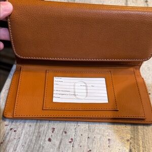 Like new - never used Brown Leather Wallet